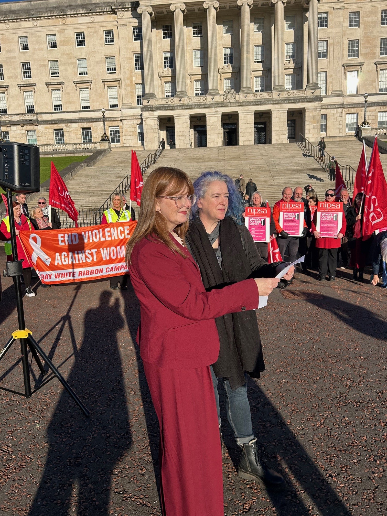 Dr Caominhe Archibald and Tina Creaney