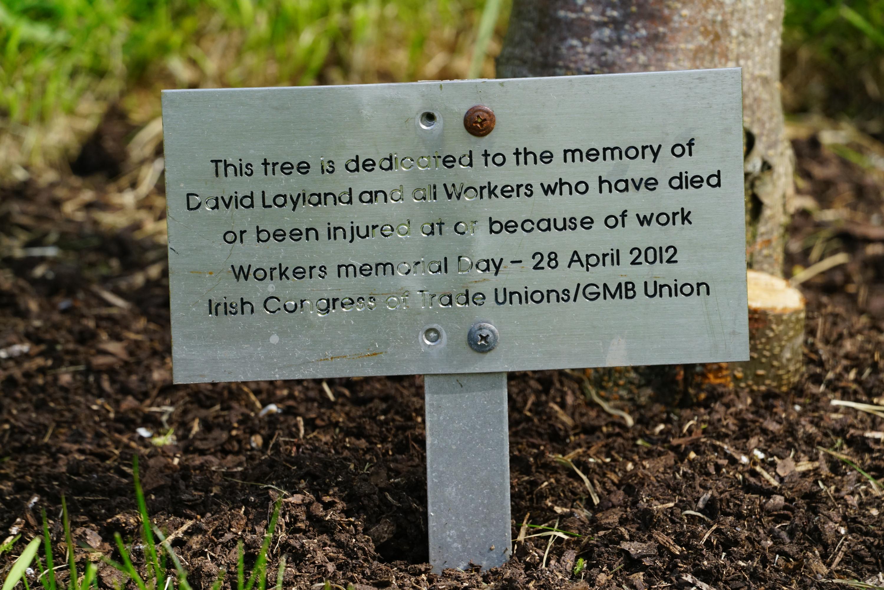 David Leyland plaque