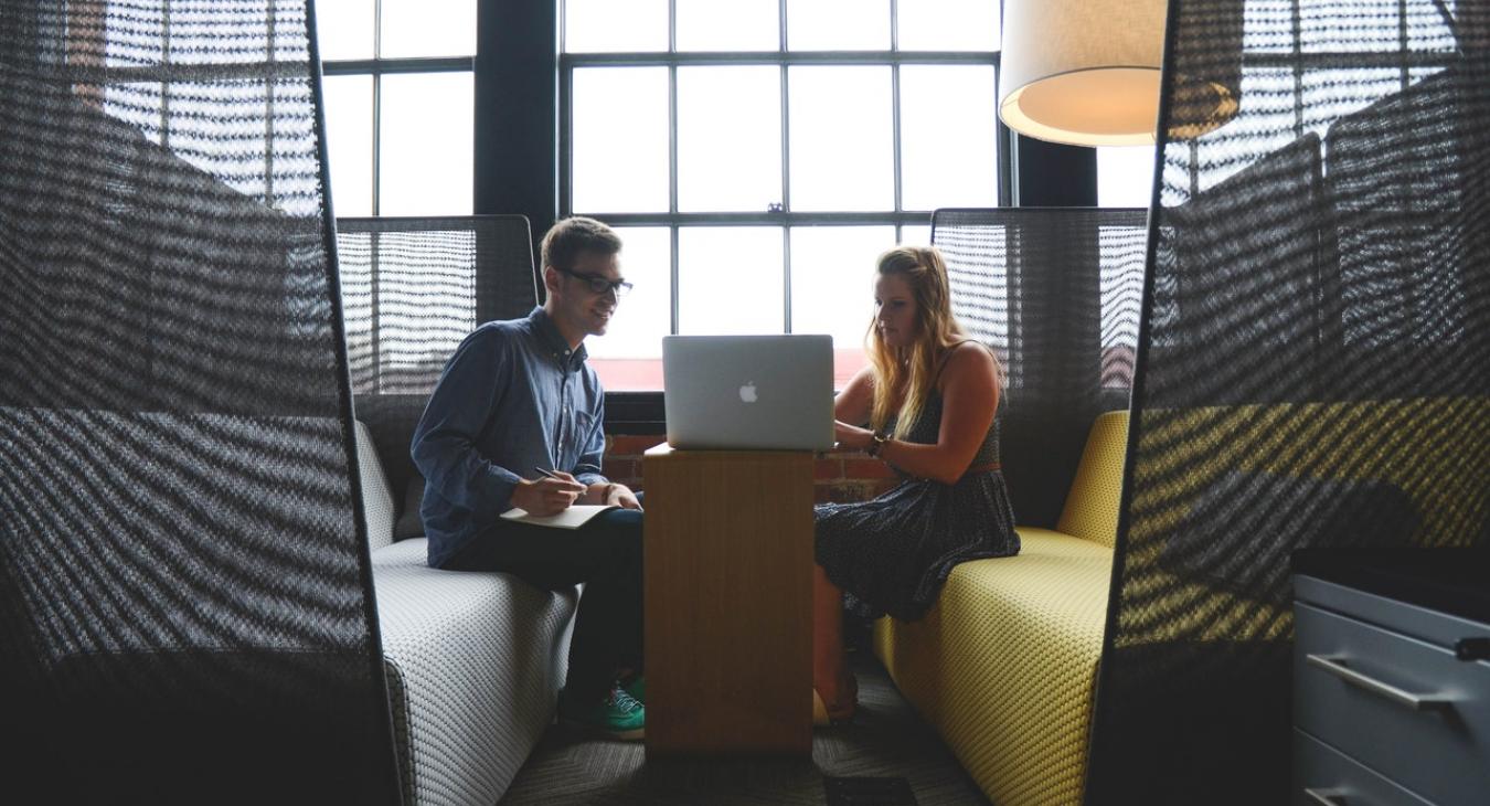 business meeting two people