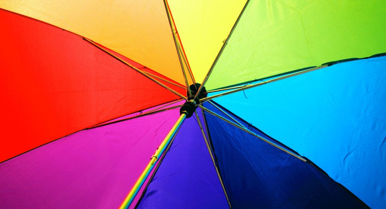 Rainbow umbrella