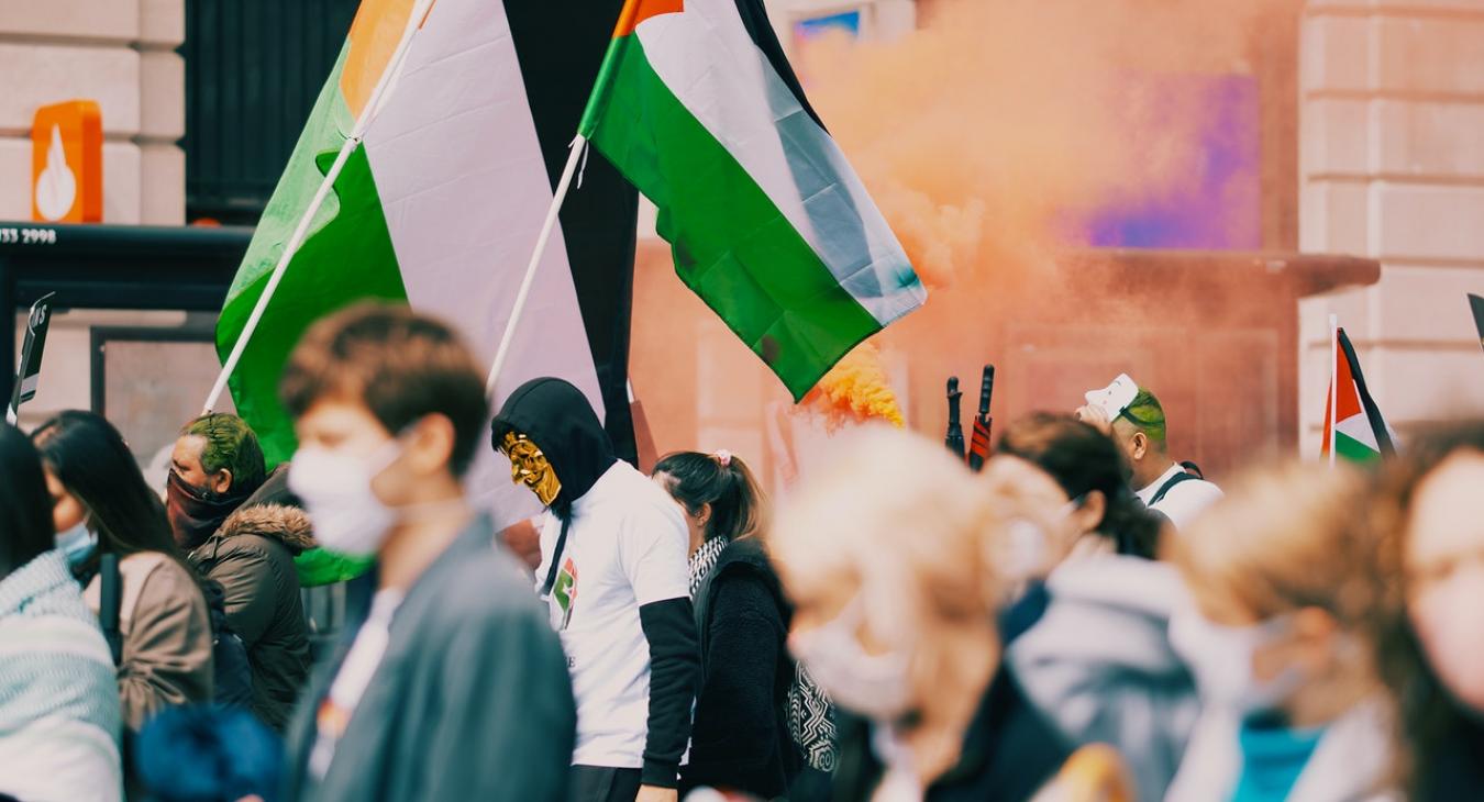 Palestine flags