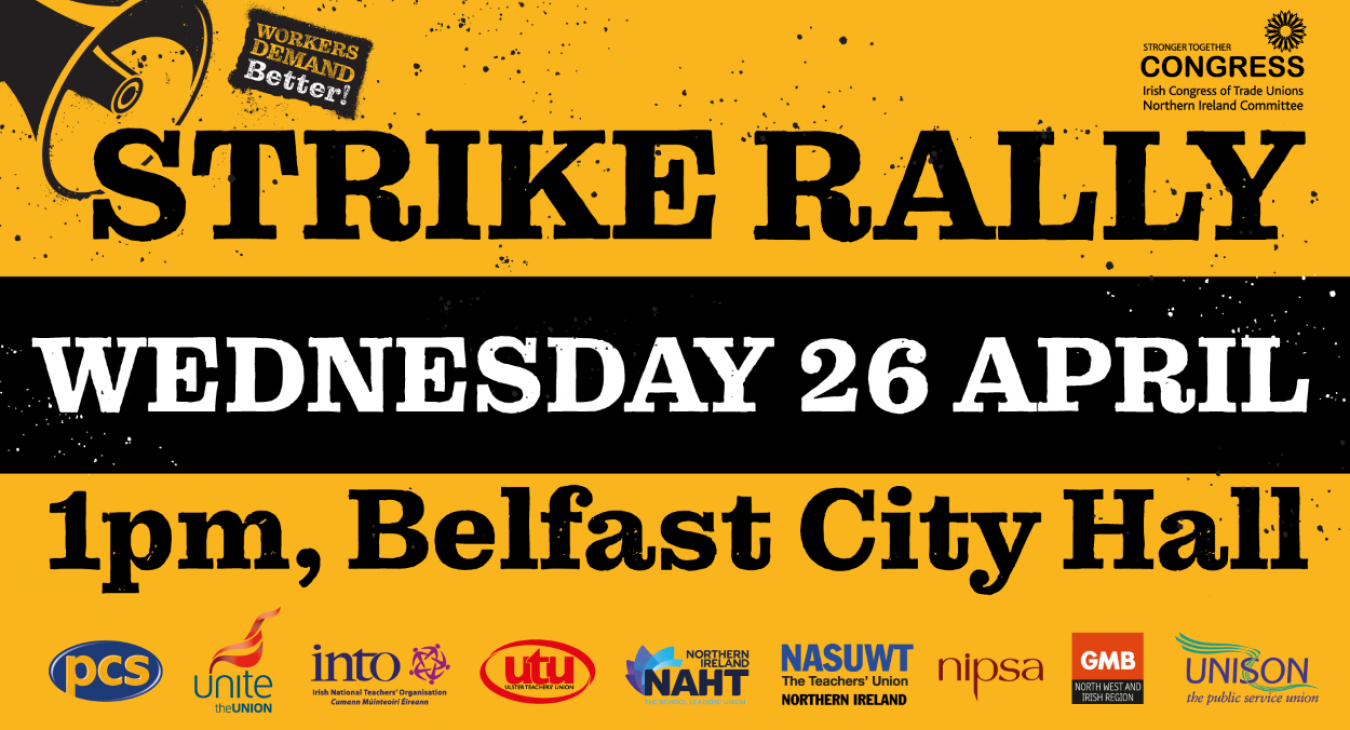 strike rally poster