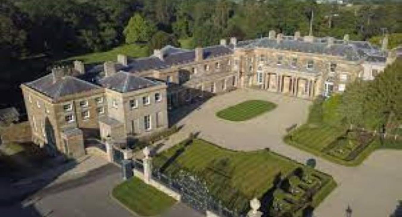 view from above of Hillsborough Castle
