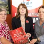 Gaye Partridge (Chair, Unite Regional Women’s Committee), Economy Minister Caoimhe Archibald and Unite Regional Secretary Susan Fitzgerald. 