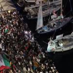 image of the flotilla in Greece